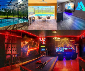 8BR VILLA NEAR DISNEY-VIEW/PRIVACY/POOL & SPA/PS5/EV